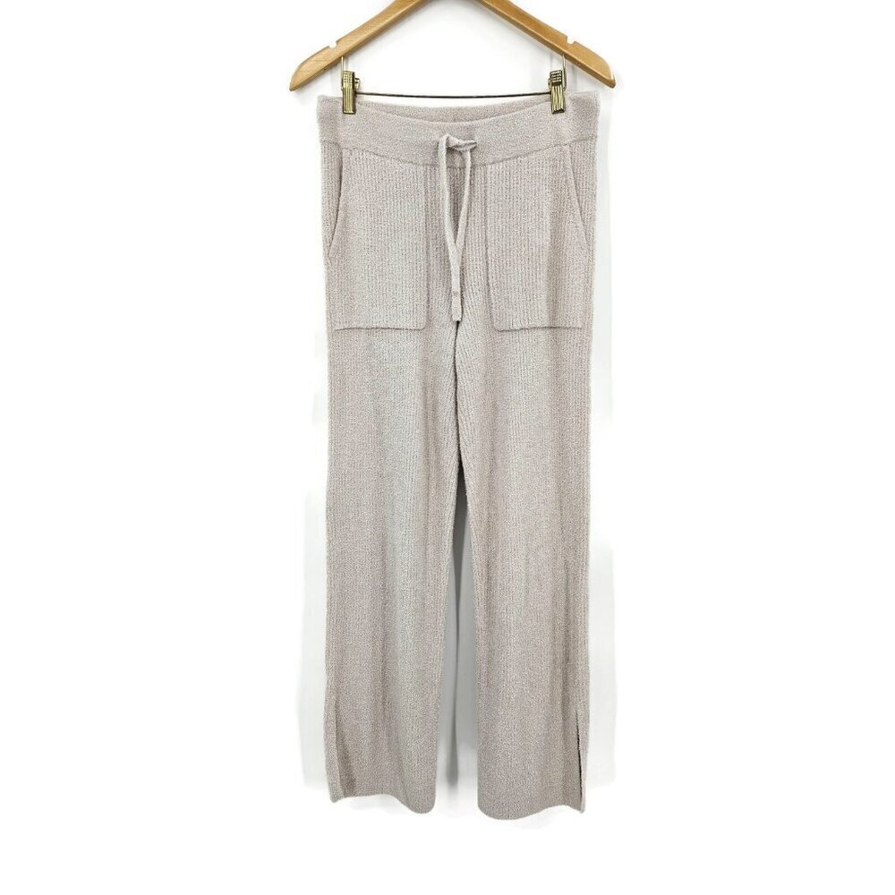 New Barefoot Dreams Cozy Chic Lite Pinched Seam Split Pant Womens S Silver